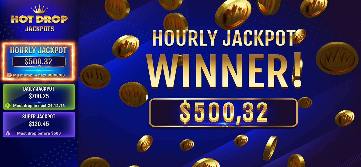 The wins can be big when playing Hot Drop Jackpots.