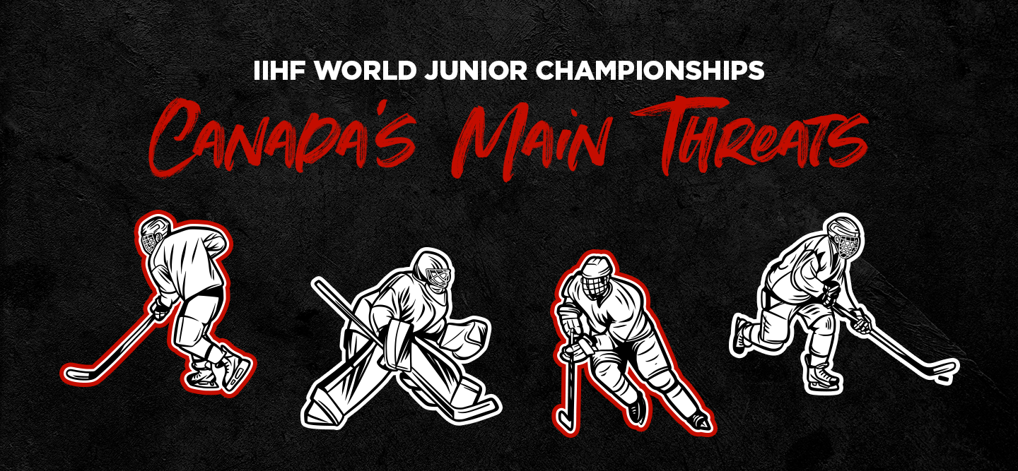 Sliding onto our calendars in a week's time is the IIHF World Junior Ice Hockey Championships, and in anticipation, Bodog takes a look at Canada’s main threats.